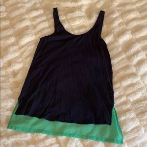 Express navy and teal tank top
